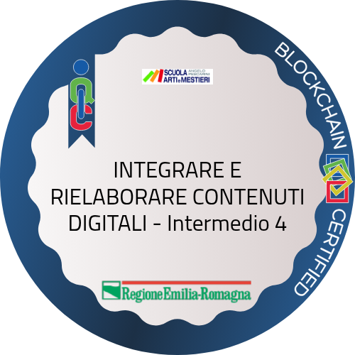 INTEGRARE E RIELABORARE CONTENUTI DIGITALI - Intermedio 4